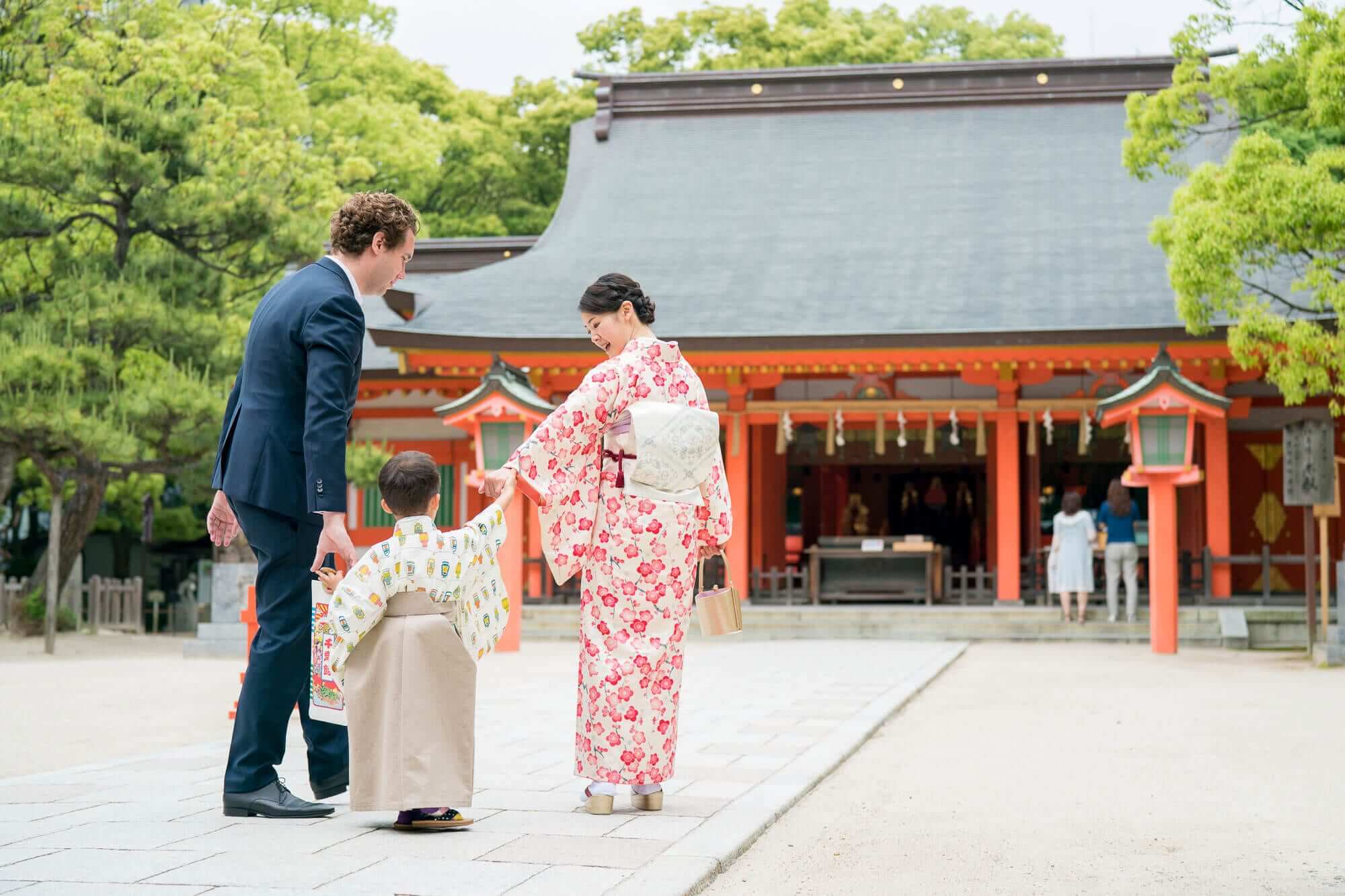 福岡の神社で撮る家族の出張撮影 ロケーション一覧