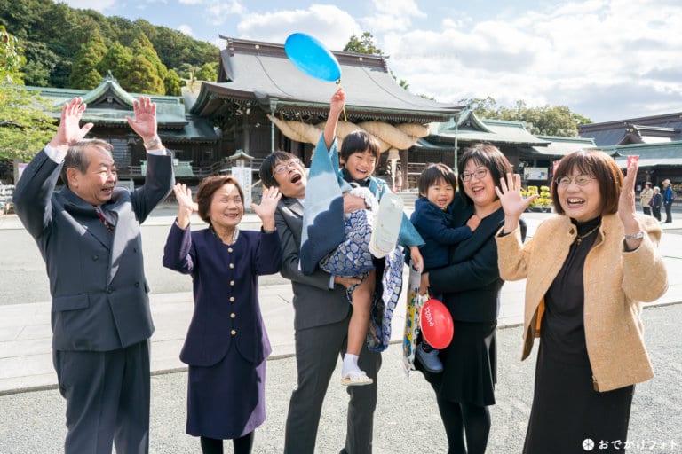 宮地嶽神社で５歳の七五三、可愛いく撮っていただき、とても喜んでいます♡