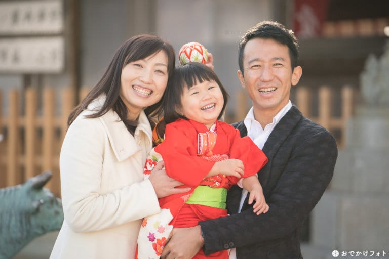 愛宕神社で3歳の七五三、娘の等身大の姿を撮っていただけて、本当に嬉しいです♡