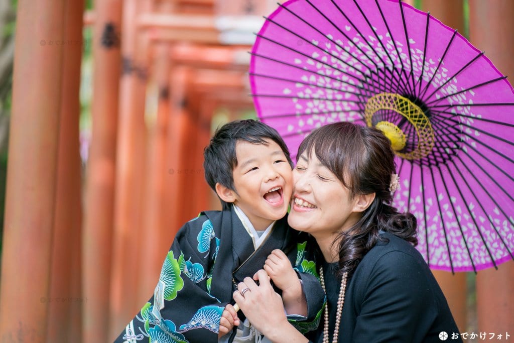 稲荷神社の鳥居 竈門神社