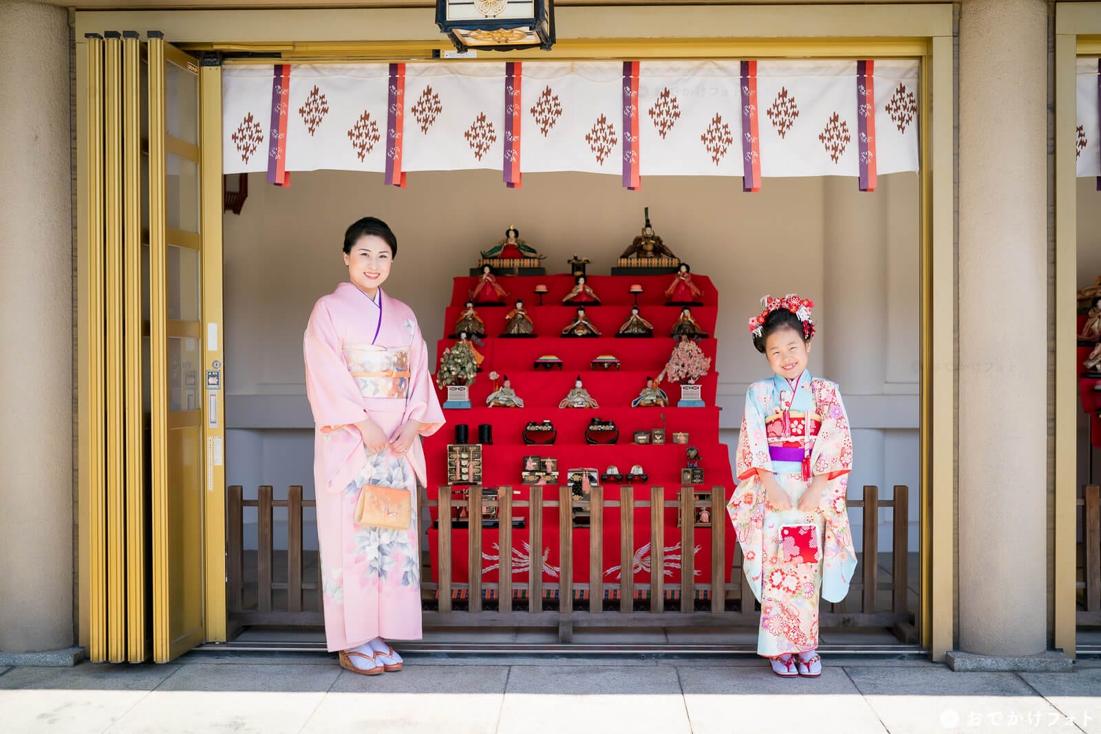 福岡縣護国神社で七五三のロケーションフォト出張撮影の写真