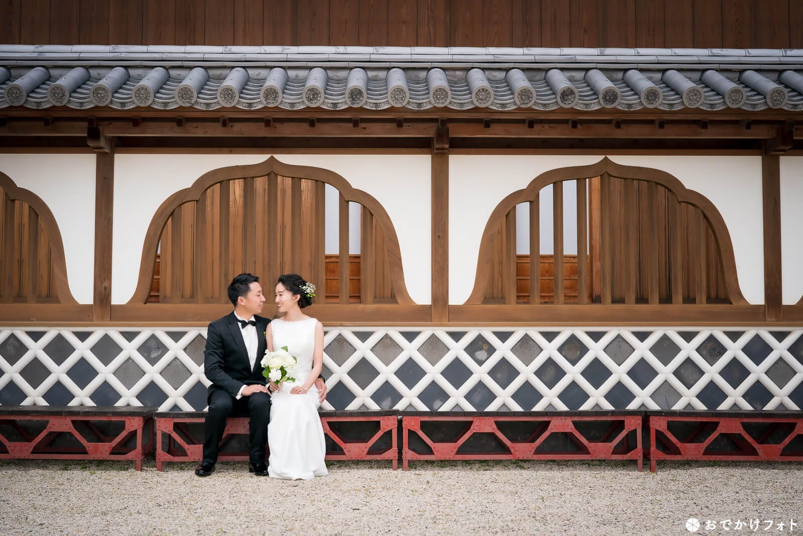 佐賀城本丸歴史館で結婚式の前撮りロケーションフォト出張撮影