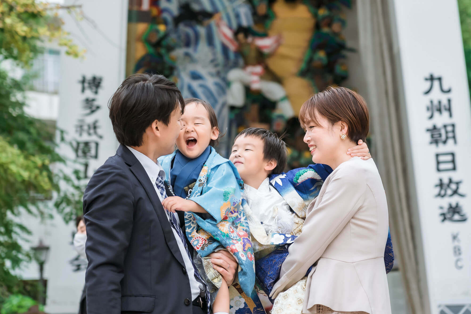 櫛田神社で七五三