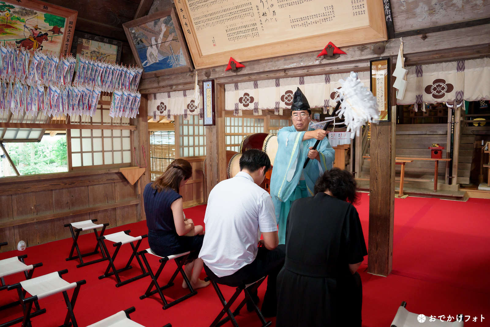 飯盛神社でお餅踏みの出張撮影