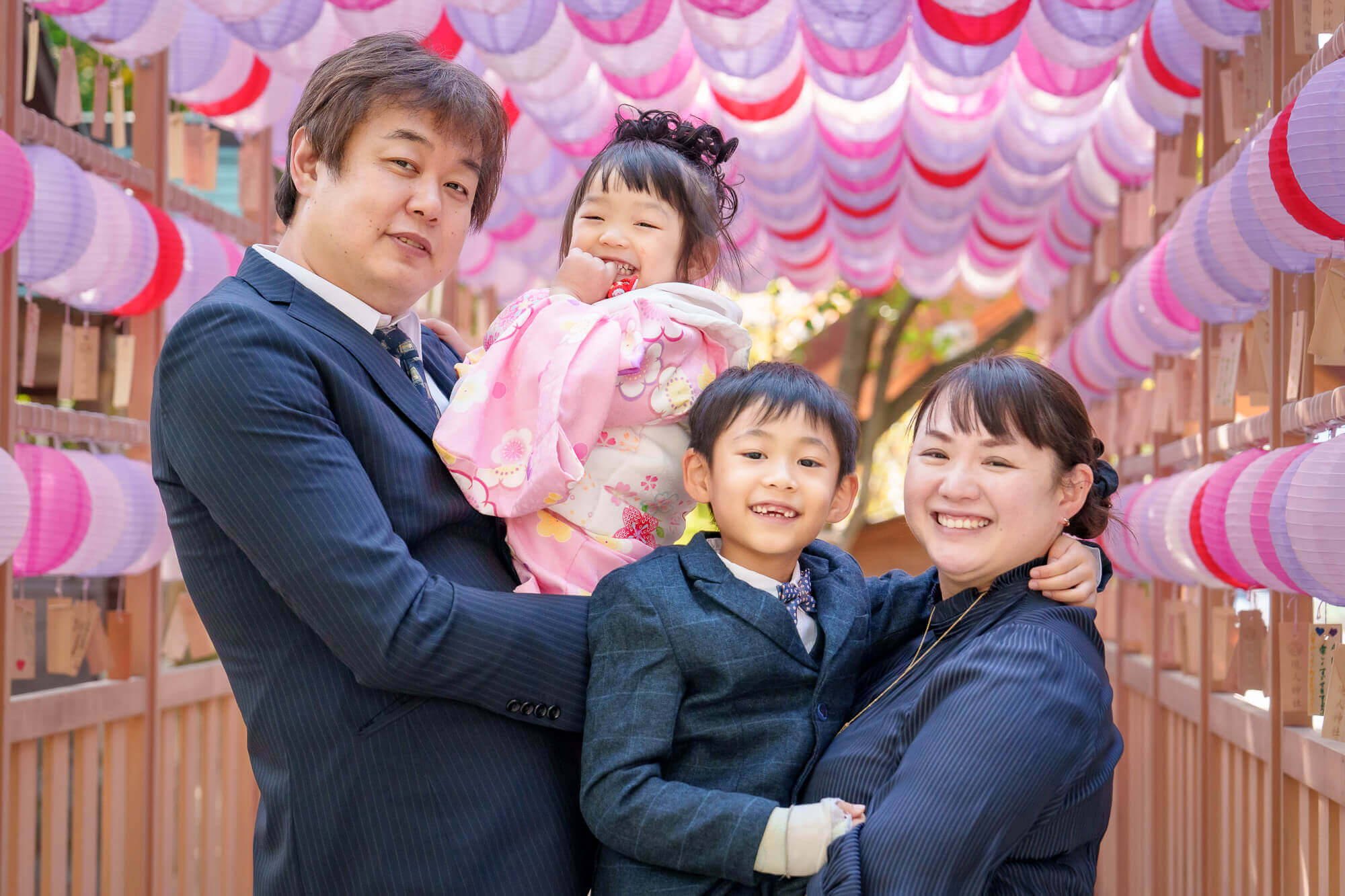 那珂川市の現人神社で七五三の出張撮影、お兄ちゃんの妹さんへの愛情がひしひしと伝わってきました♡