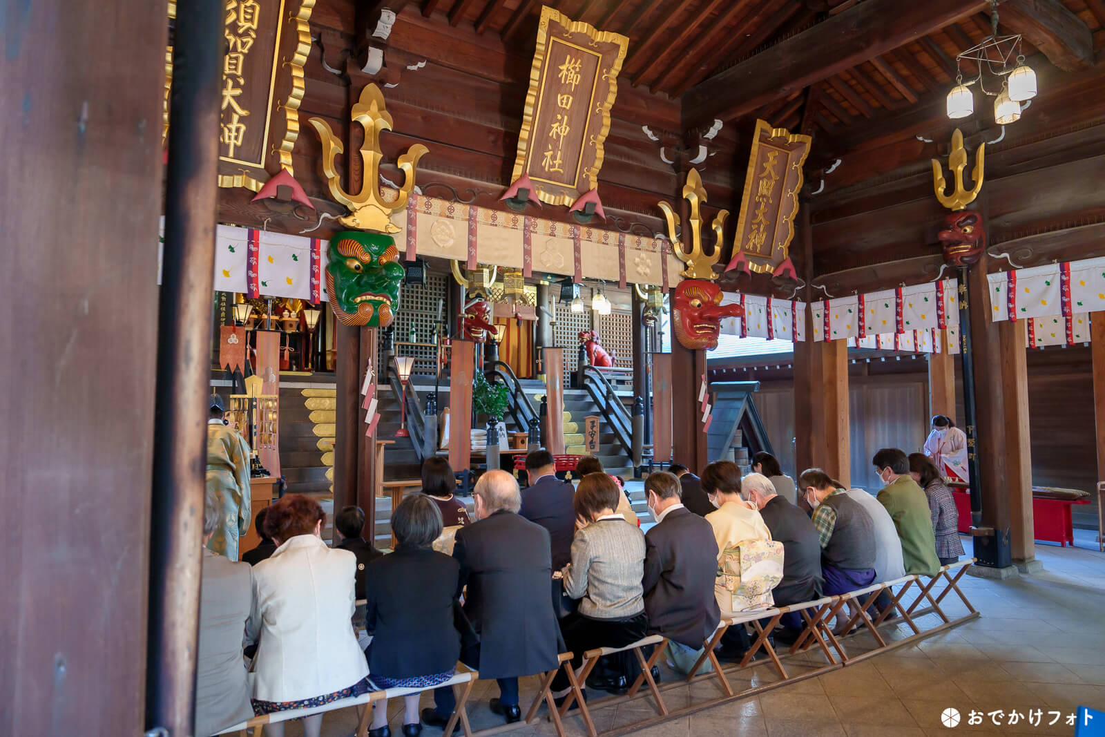 櫛田神社で七五三の出張撮影