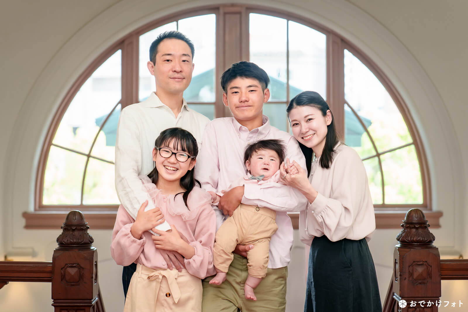 福岡迎賓館で家族写真の出張撮影