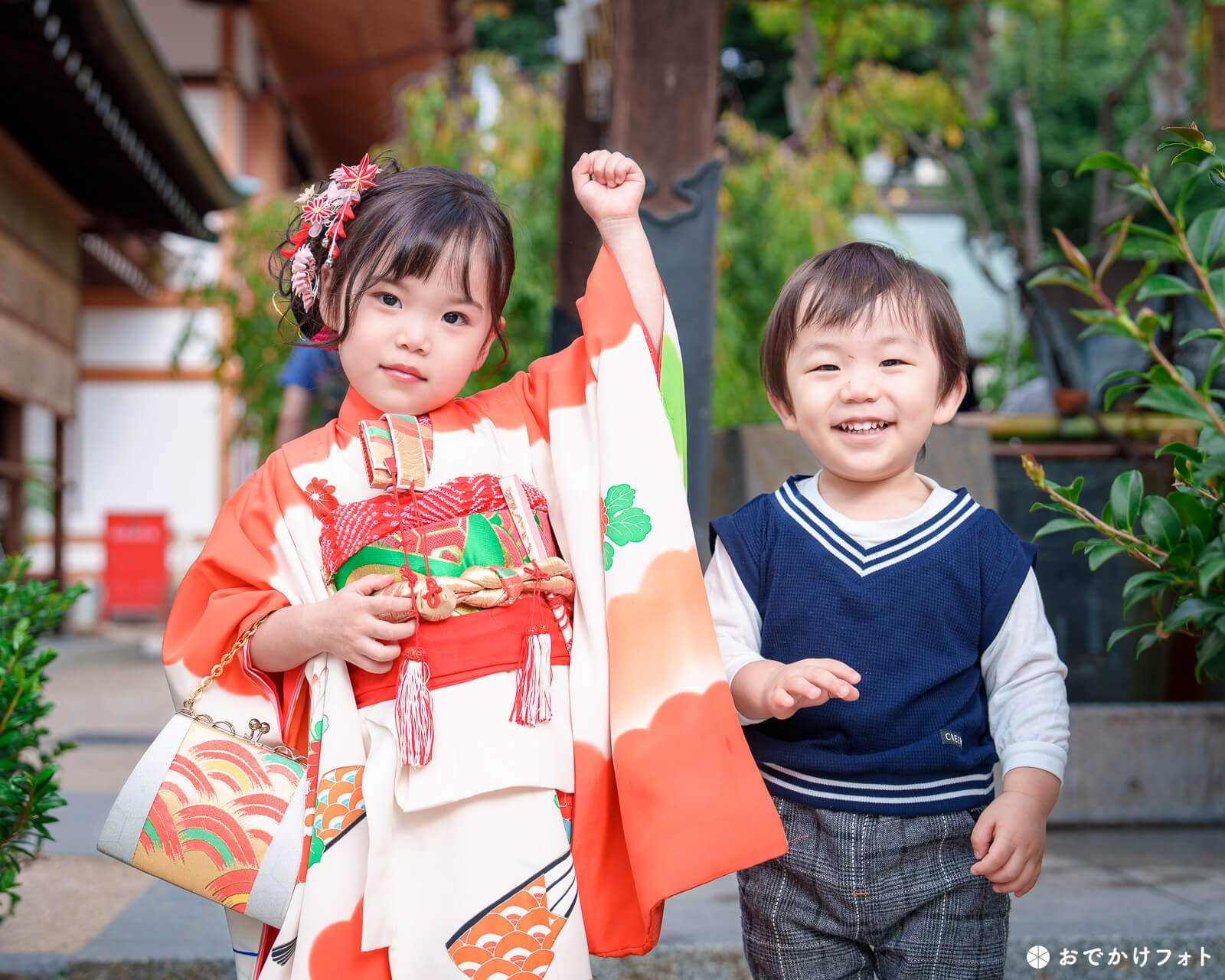 櫛田神社で七五三の出張撮影