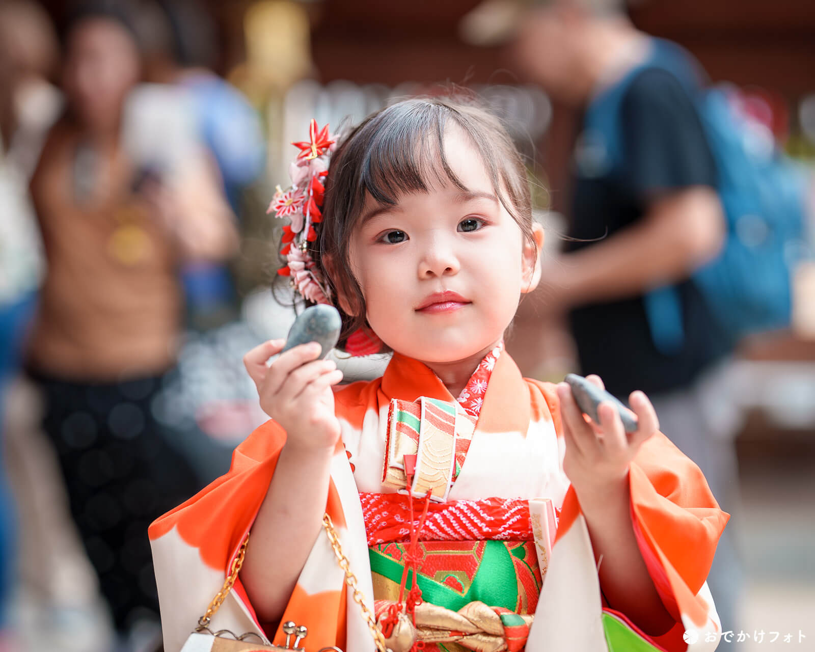 櫛田神社で七五三の出張撮影