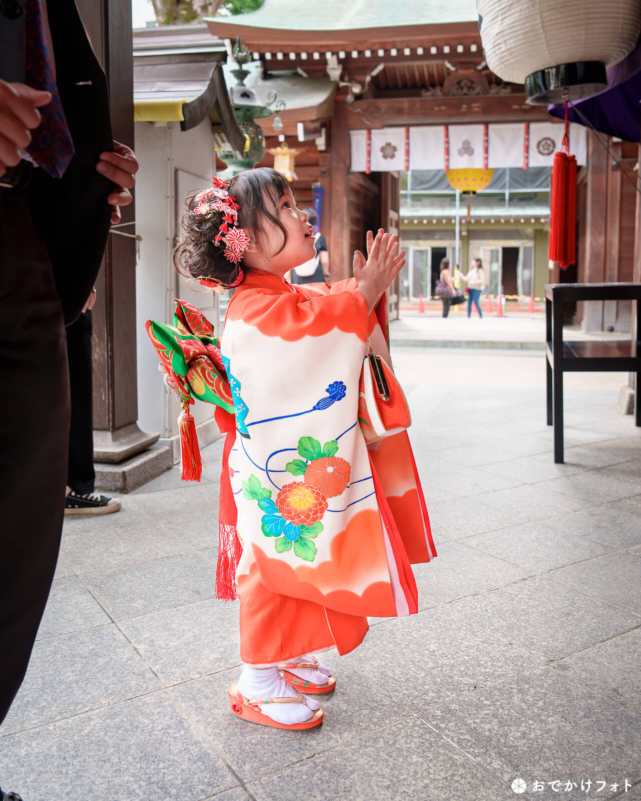 櫛田神社で七五三の出張撮影