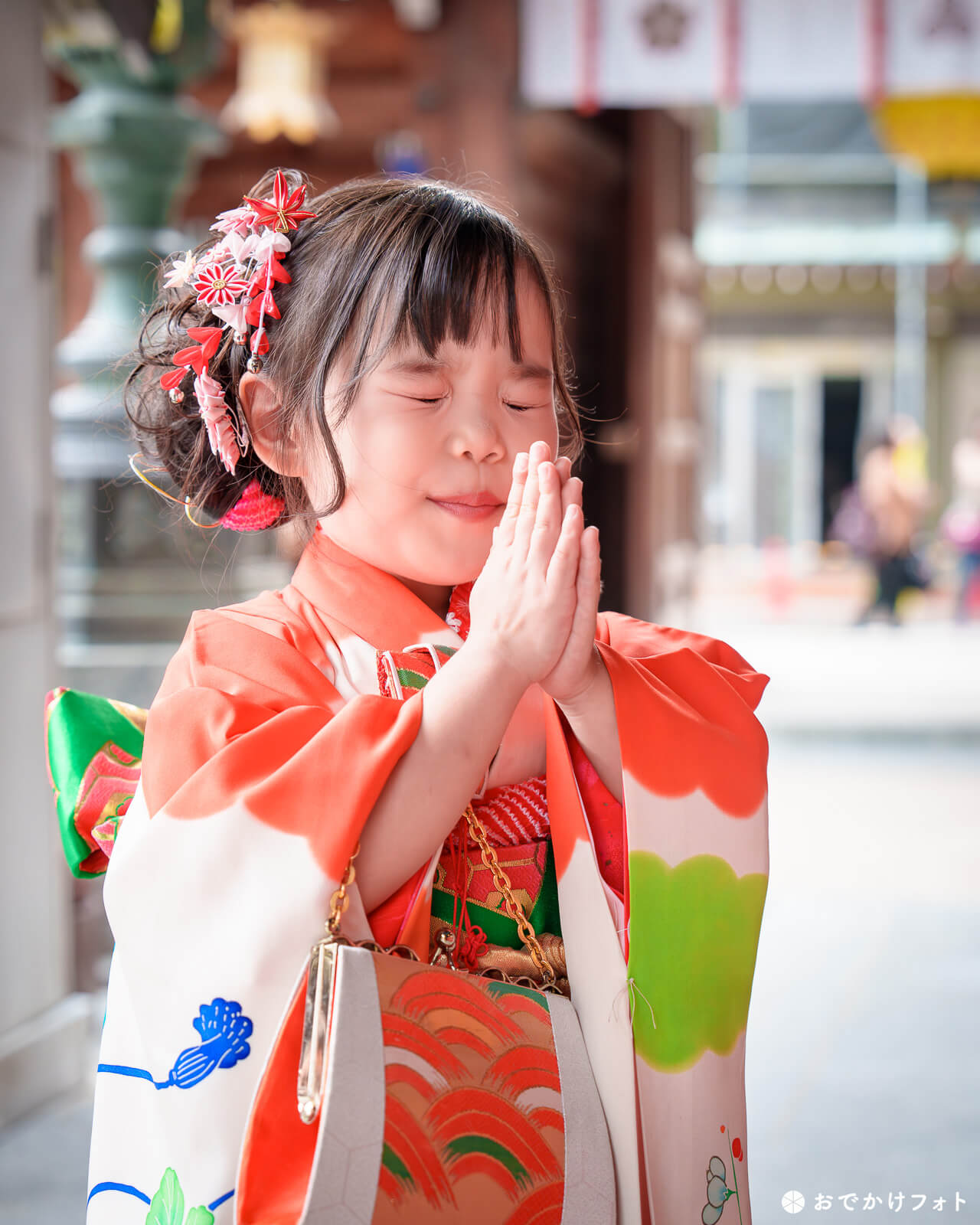 櫛田神社で七五三の出張撮影