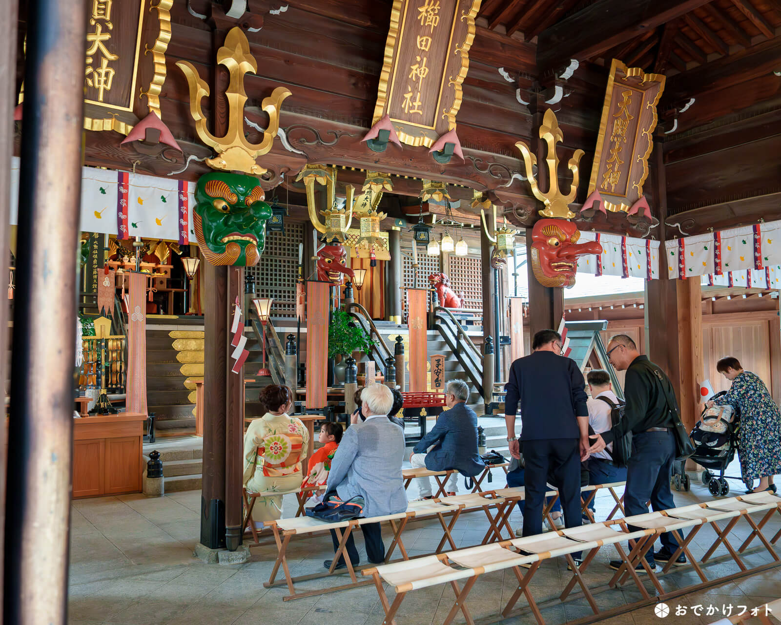 櫛田神社で七五三の出張撮影