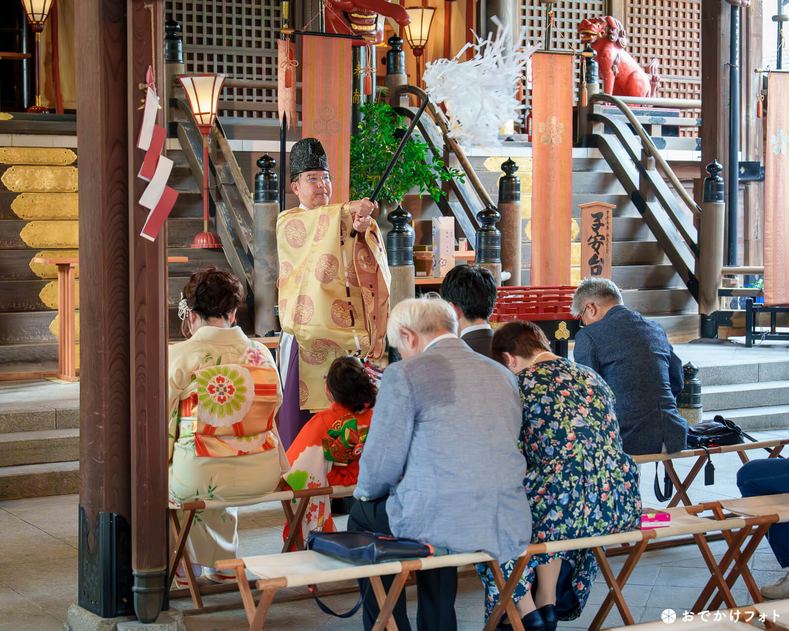 櫛田神社で七五三の出張撮影