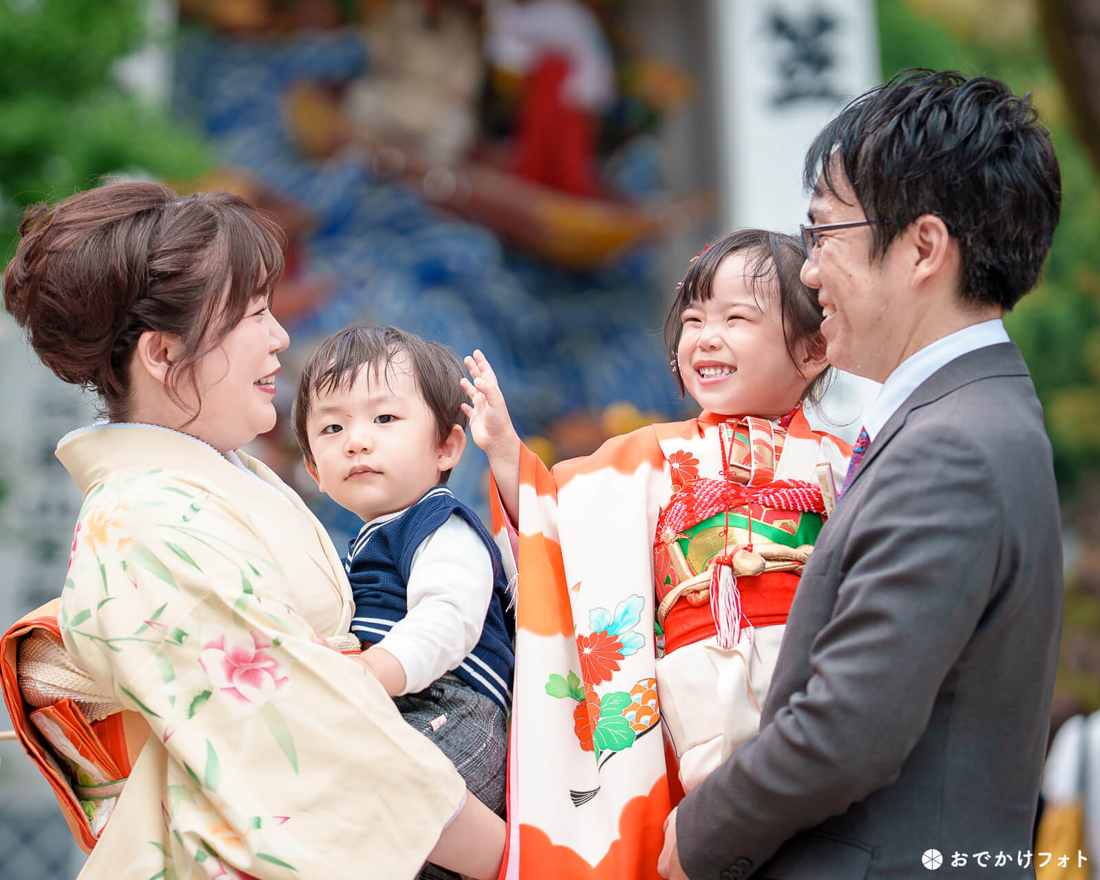 櫛田神社で七五三の出張撮影