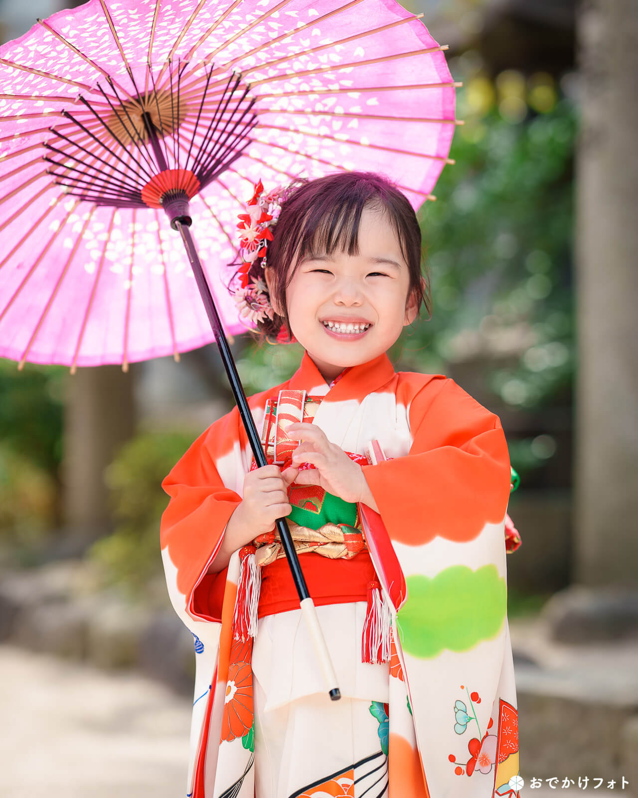 櫛田神社で七五三の出張撮影