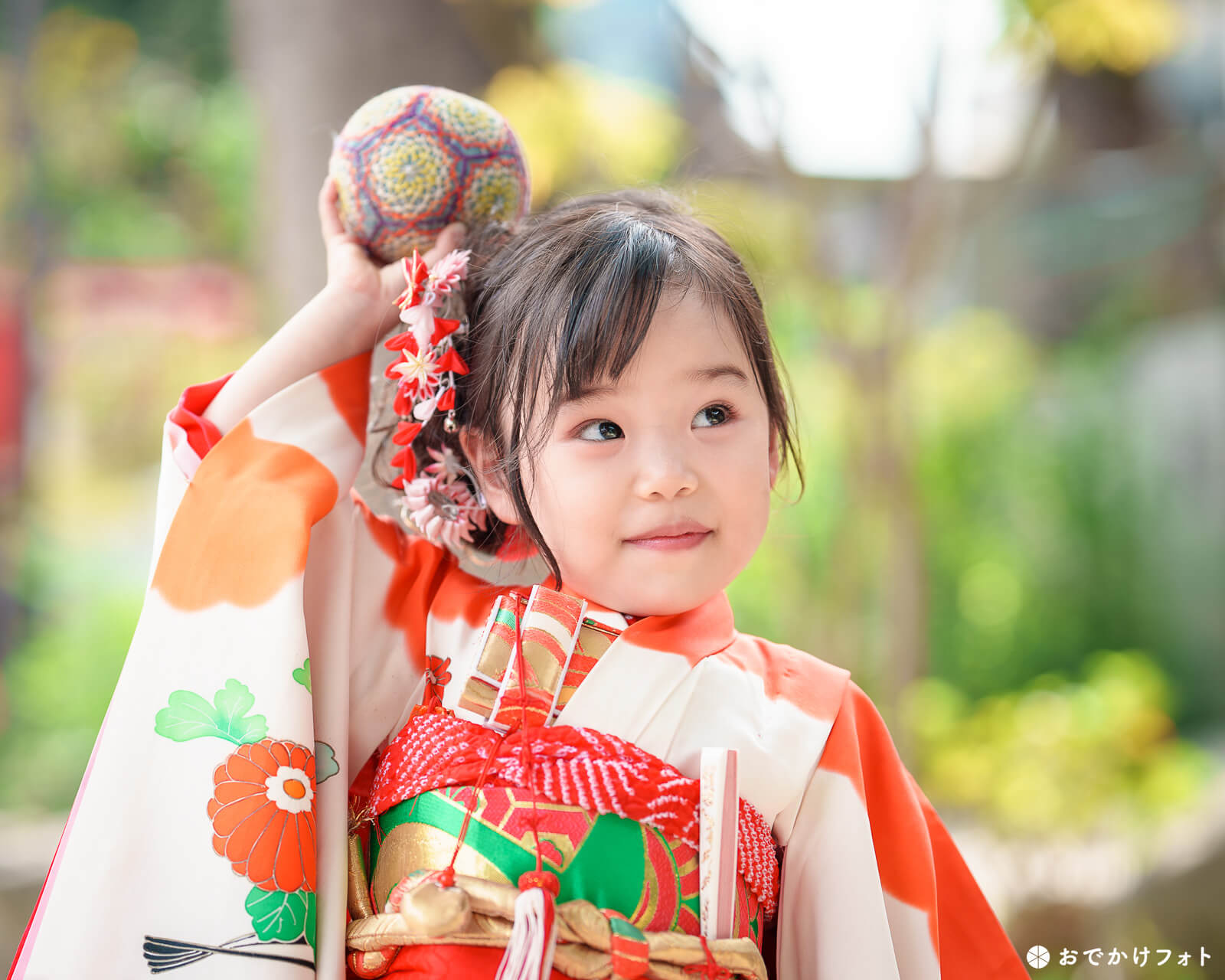 櫛田神社で七五三の出張撮影