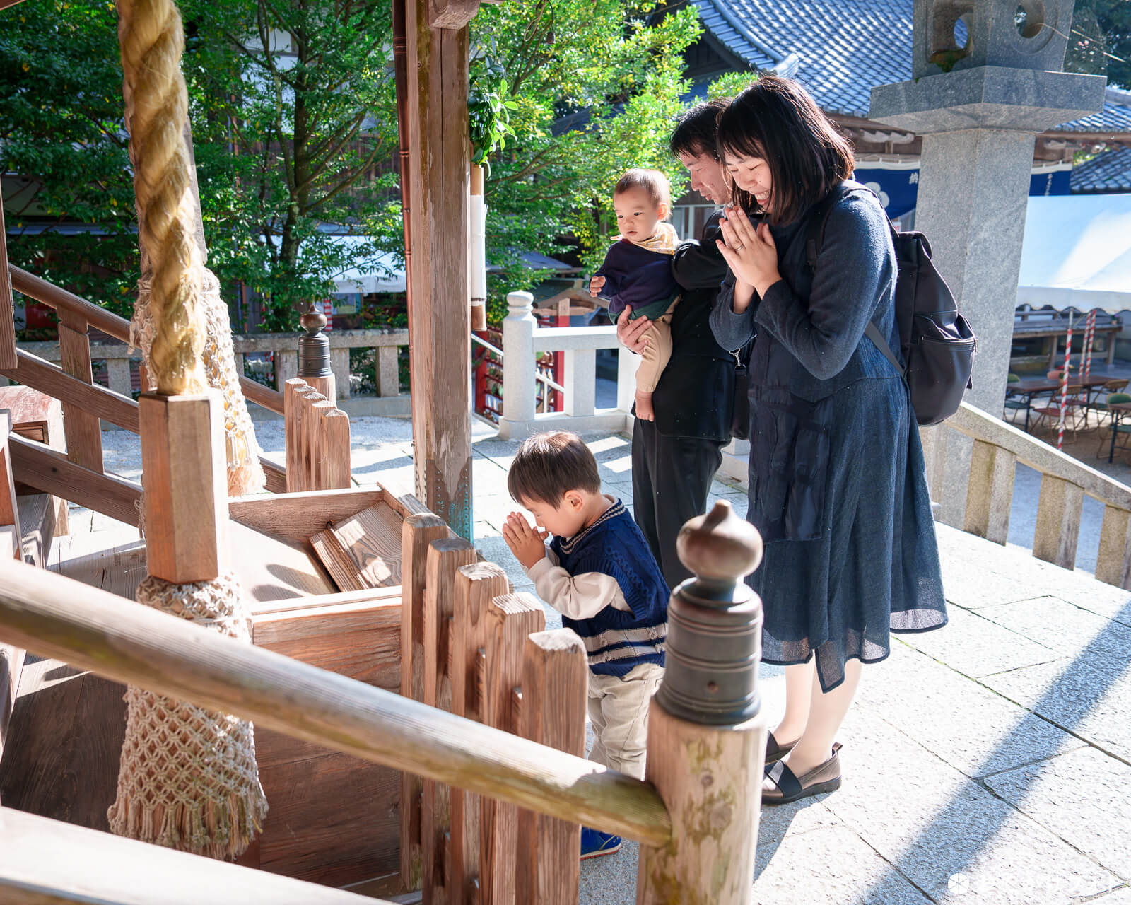 飯盛神社でお餅踏みの出張撮影