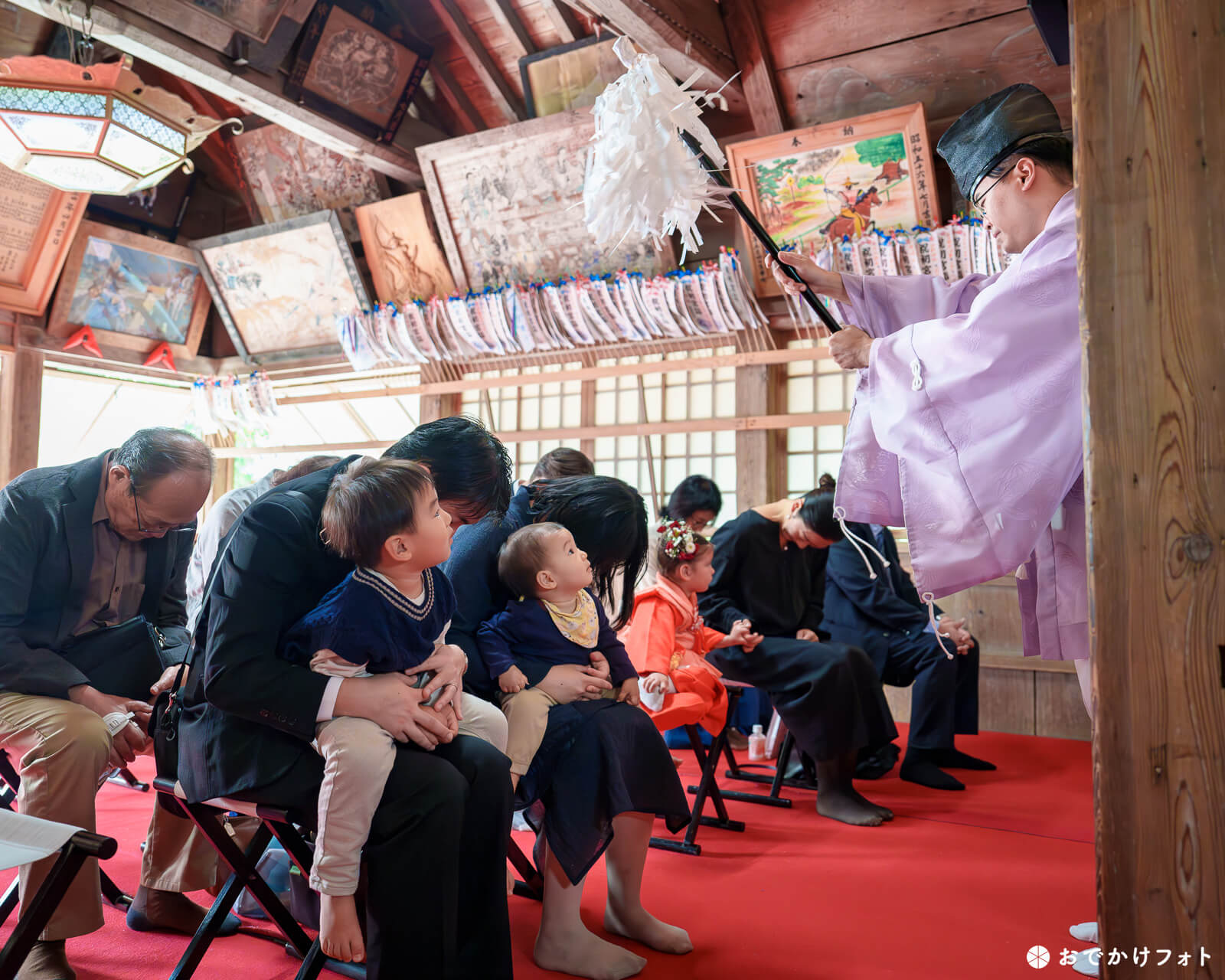 飯盛神社でお餅踏みの出張撮影