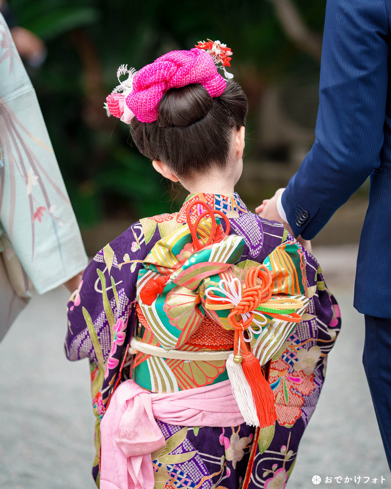 護国神社で七五三のロケーションフォト出張撮影