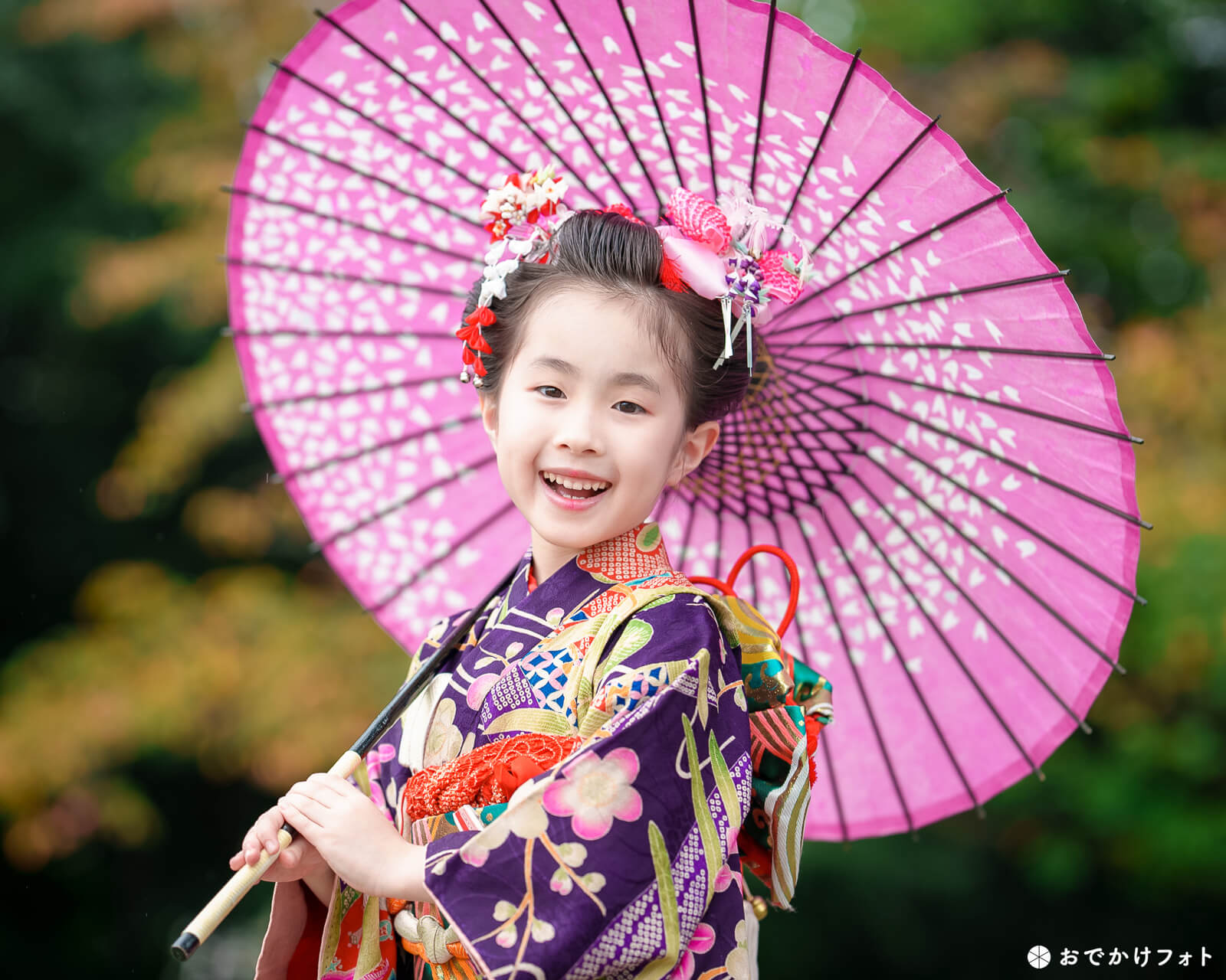 護国神社で七五三のロケーションフォト出張撮影