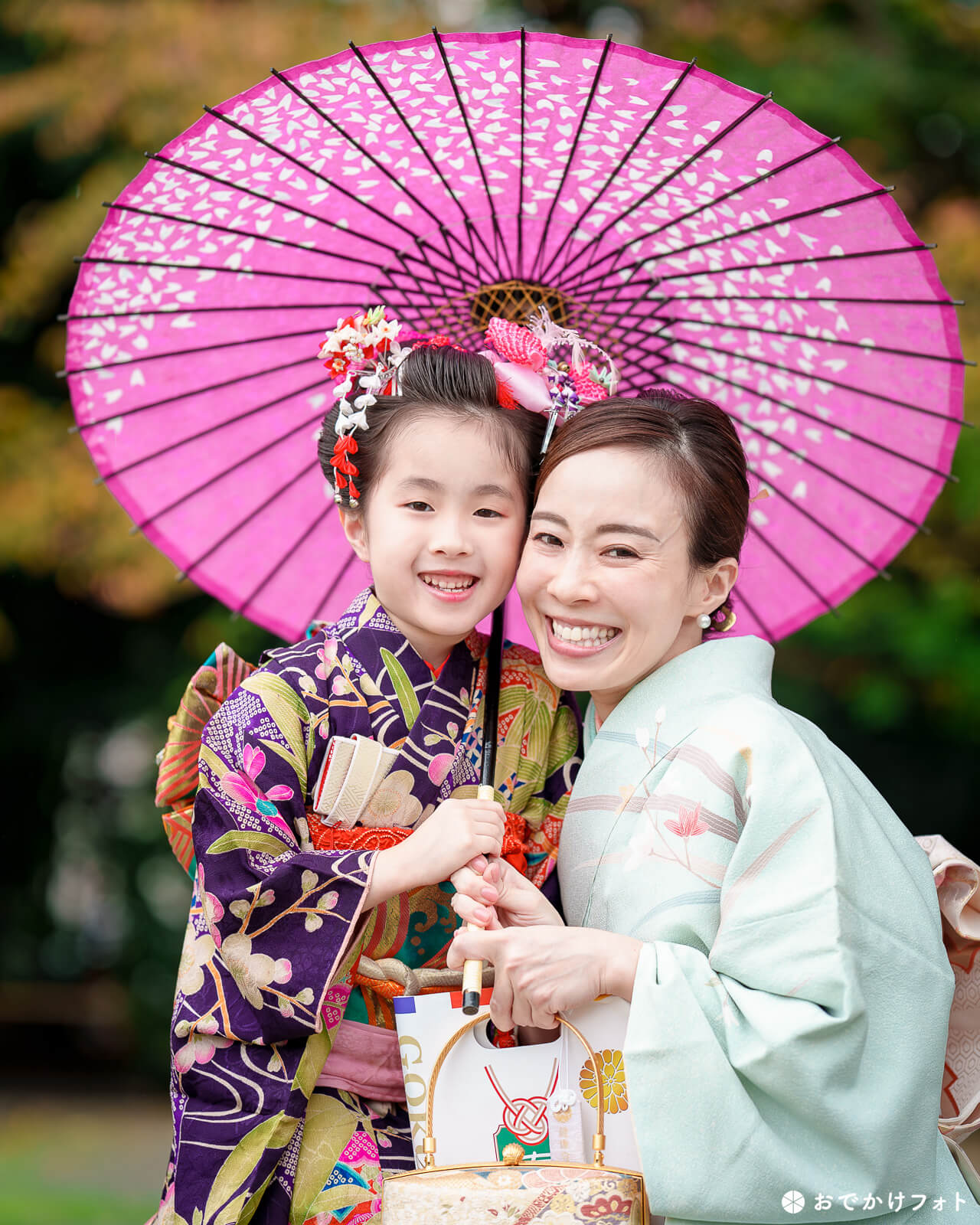 護国神社で七五三のロケーションフォト出張撮影