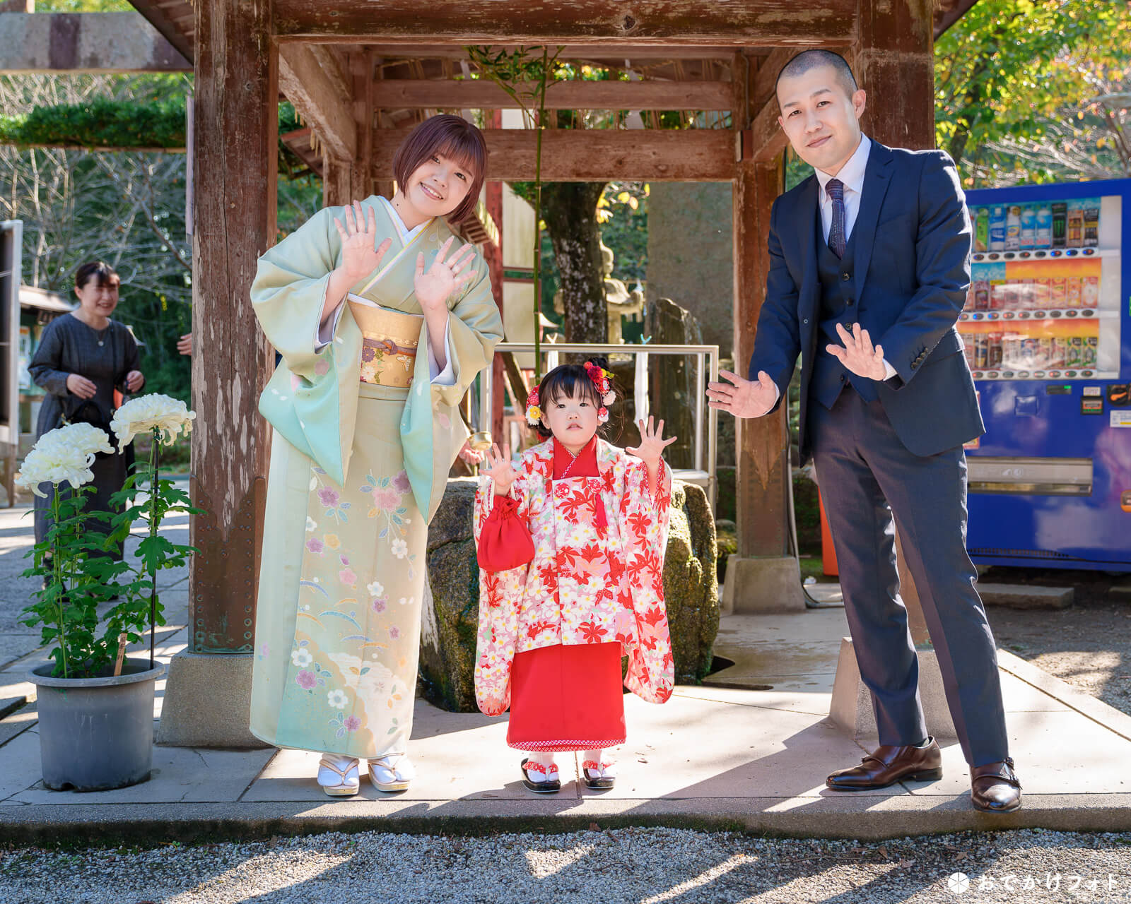 飯盛神社で七五三のロケーションフォト出張撮影