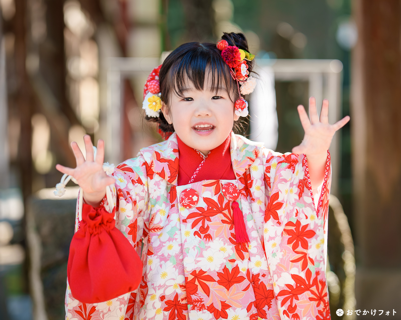 飯盛神社で七五三のロケーションフォト出張撮影