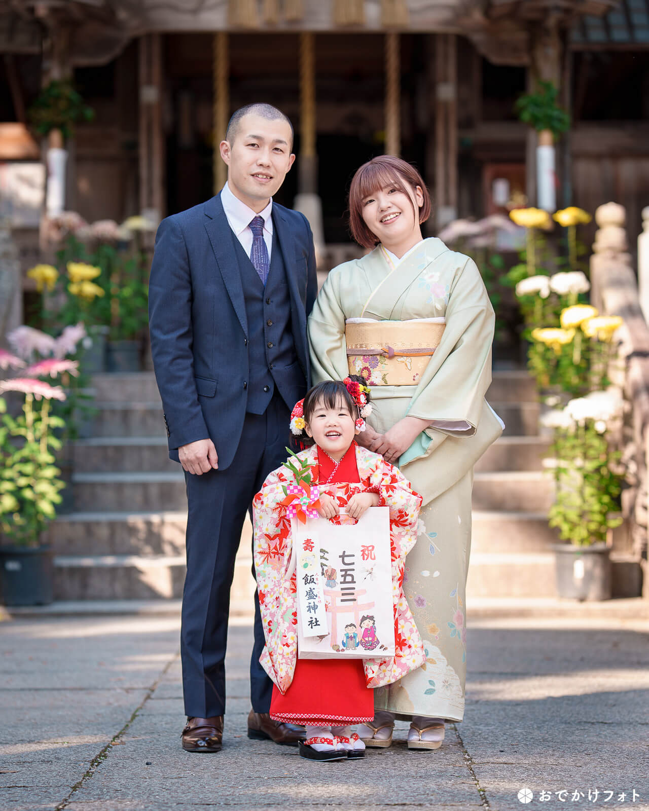 飯盛神社で七五三のロケーションフォト出張撮影