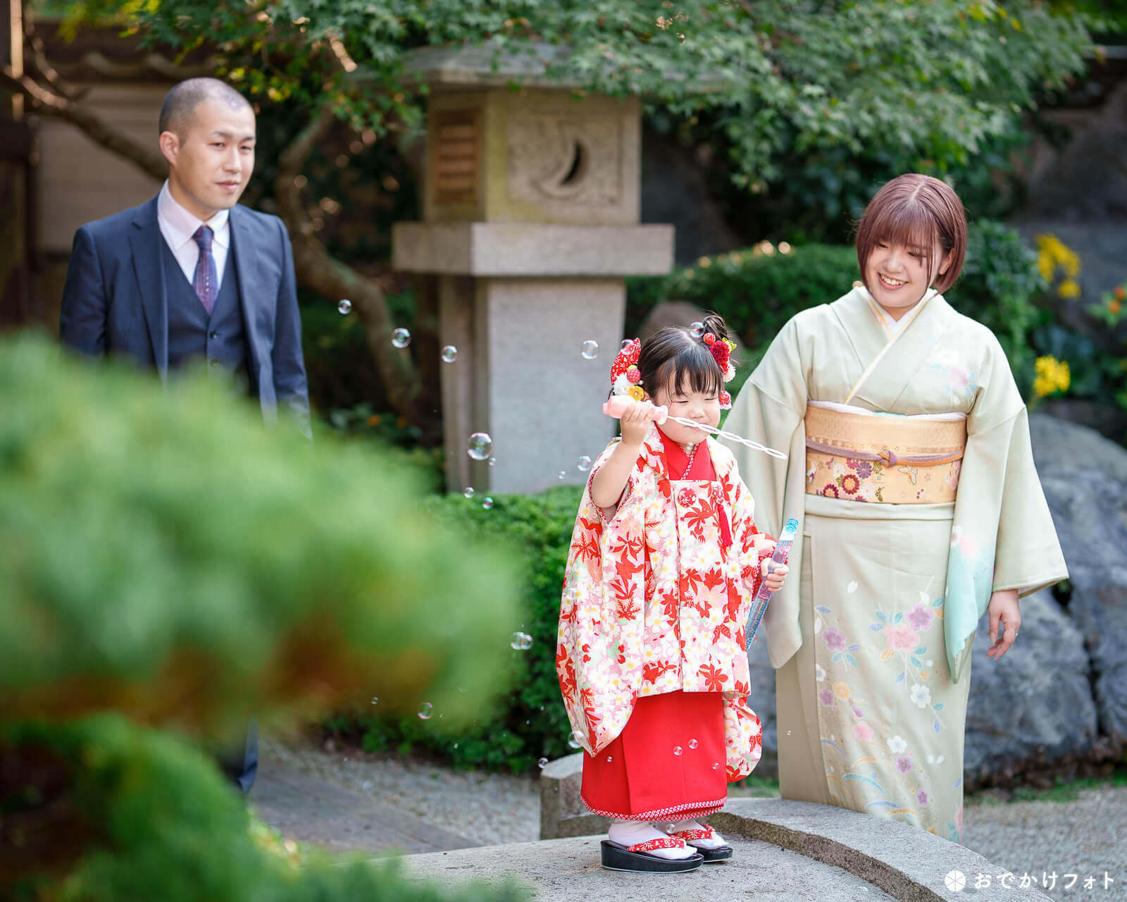 飯盛神社で七五三のロケーションフォト出張撮影