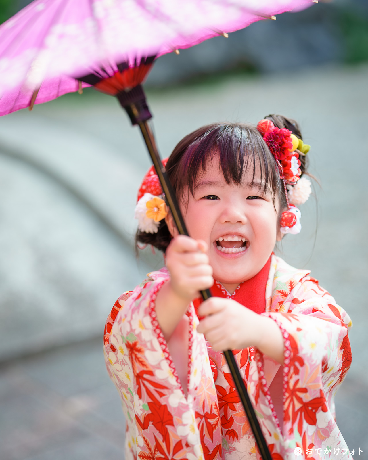 飯盛神社で七五三のロケーションフォト出張撮影