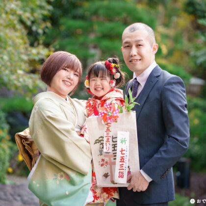 飯盛神社で七五三のロケーションフォト出張撮影