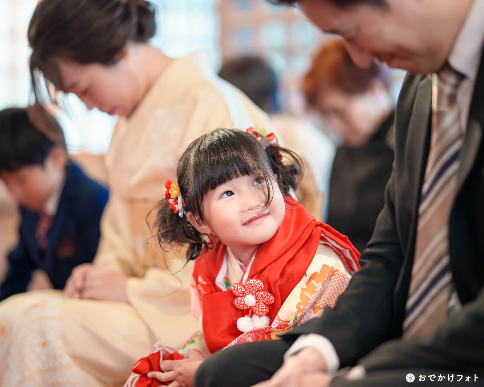 現人神社で七五三のロケーションフォト出張撮影