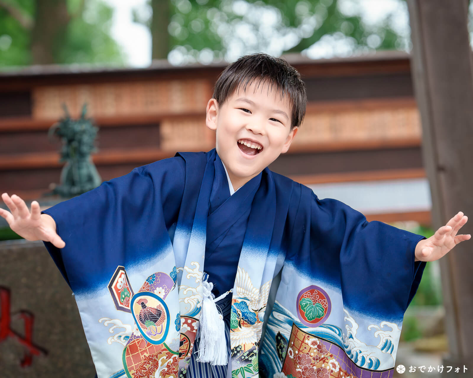 高宮八幡宮で七五三のロケーションフォト出張撮影