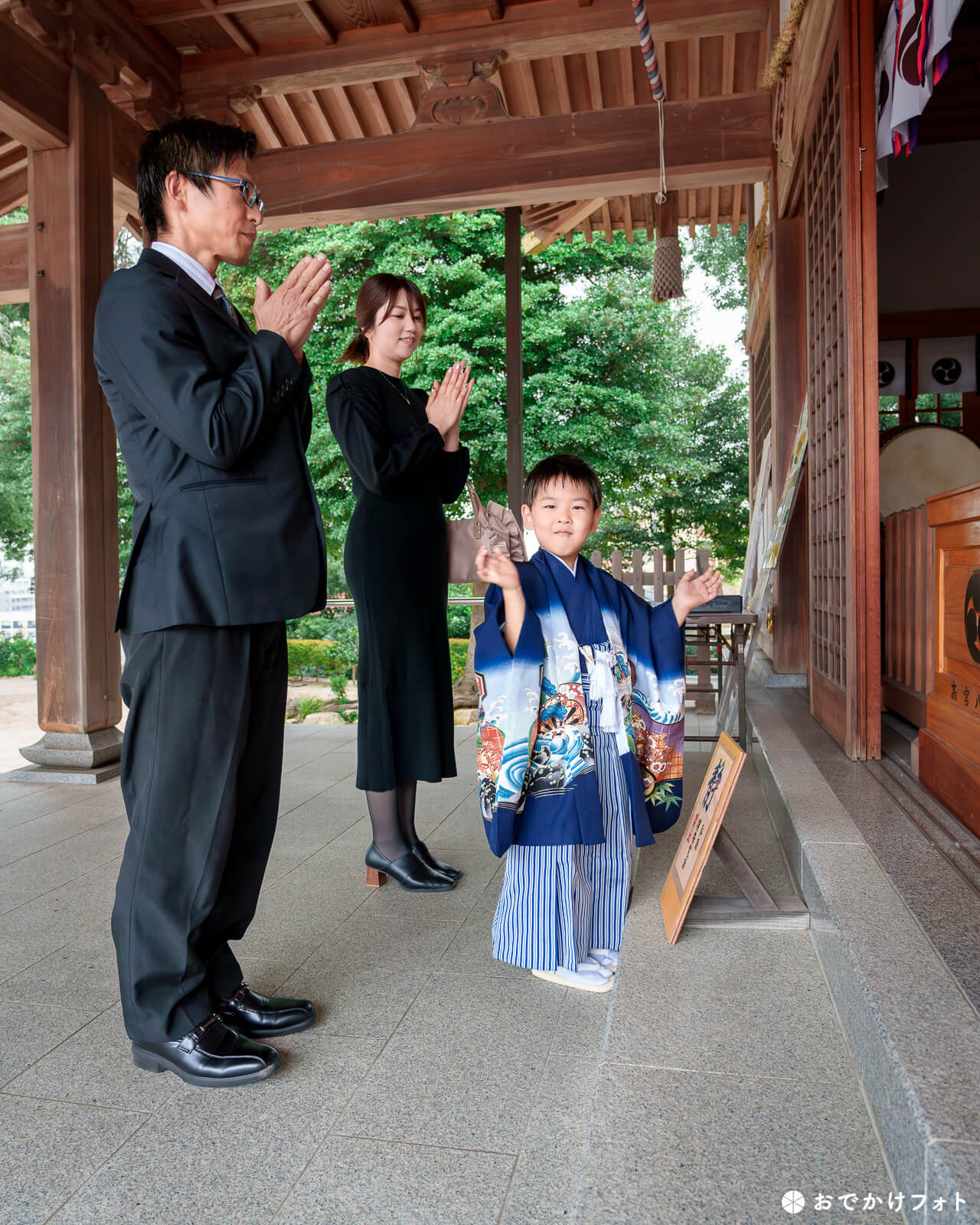 高宮八幡宮で七五三のロケーションフォト出張撮影