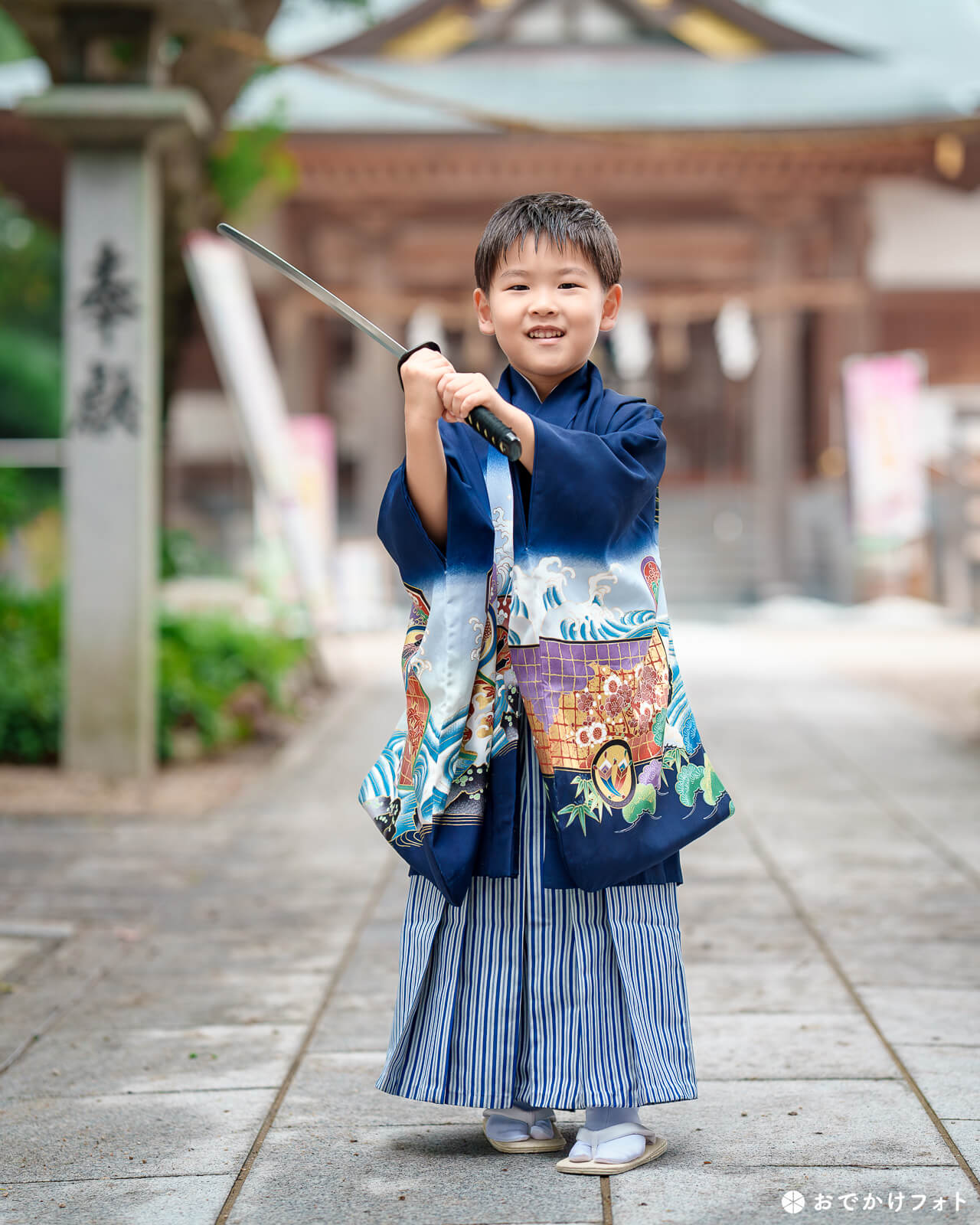 高宮八幡宮で七五三のロケーションフォト出張撮影