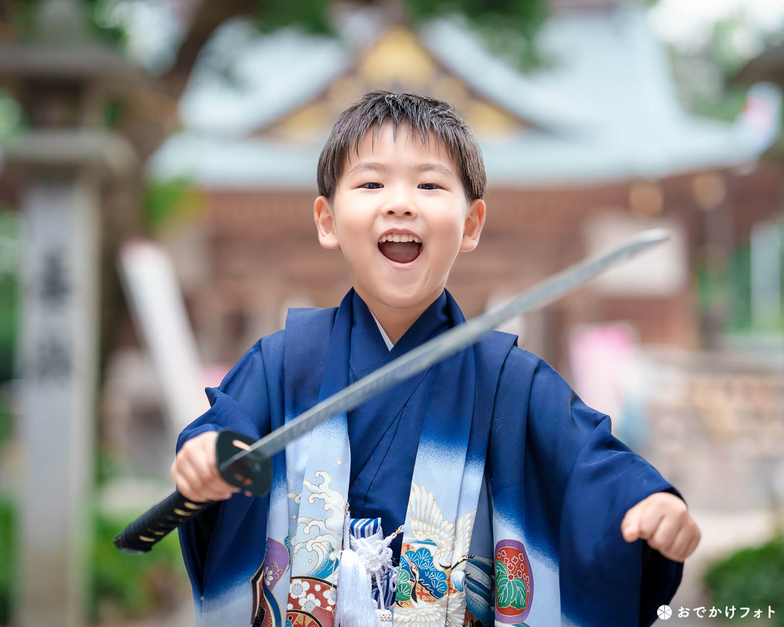 高宮八幡宮で七五三のロケーションフォト出張撮影