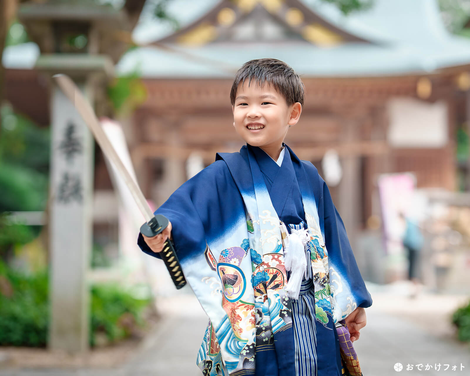 高宮八幡宮で七五三のロケーションフォト出張撮影