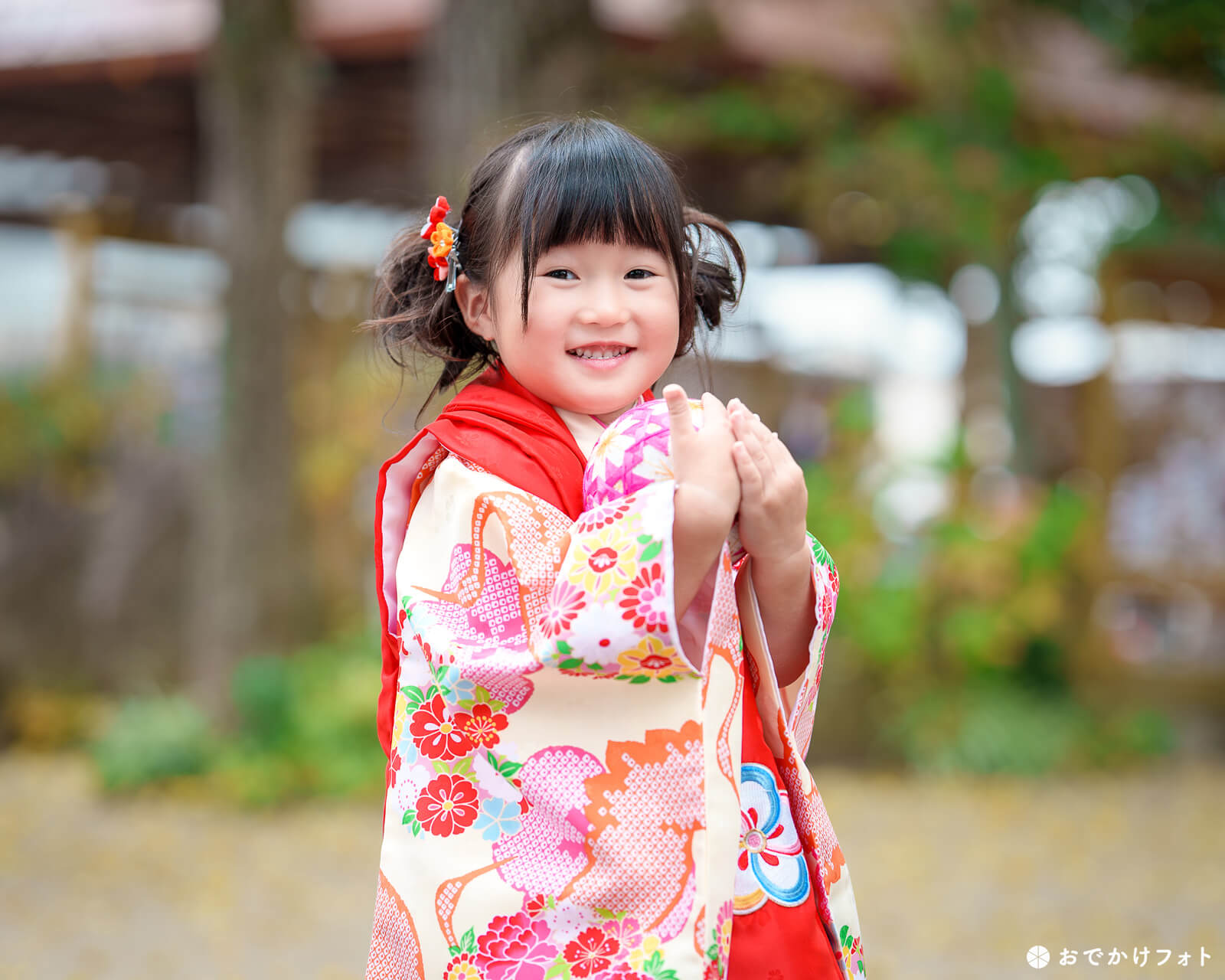 現人神社で七五三のロケーションフォト出張撮影