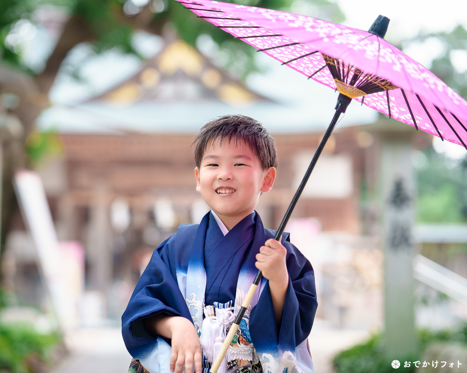 高宮八幡宮で七五三のロケーションフォト出張撮影