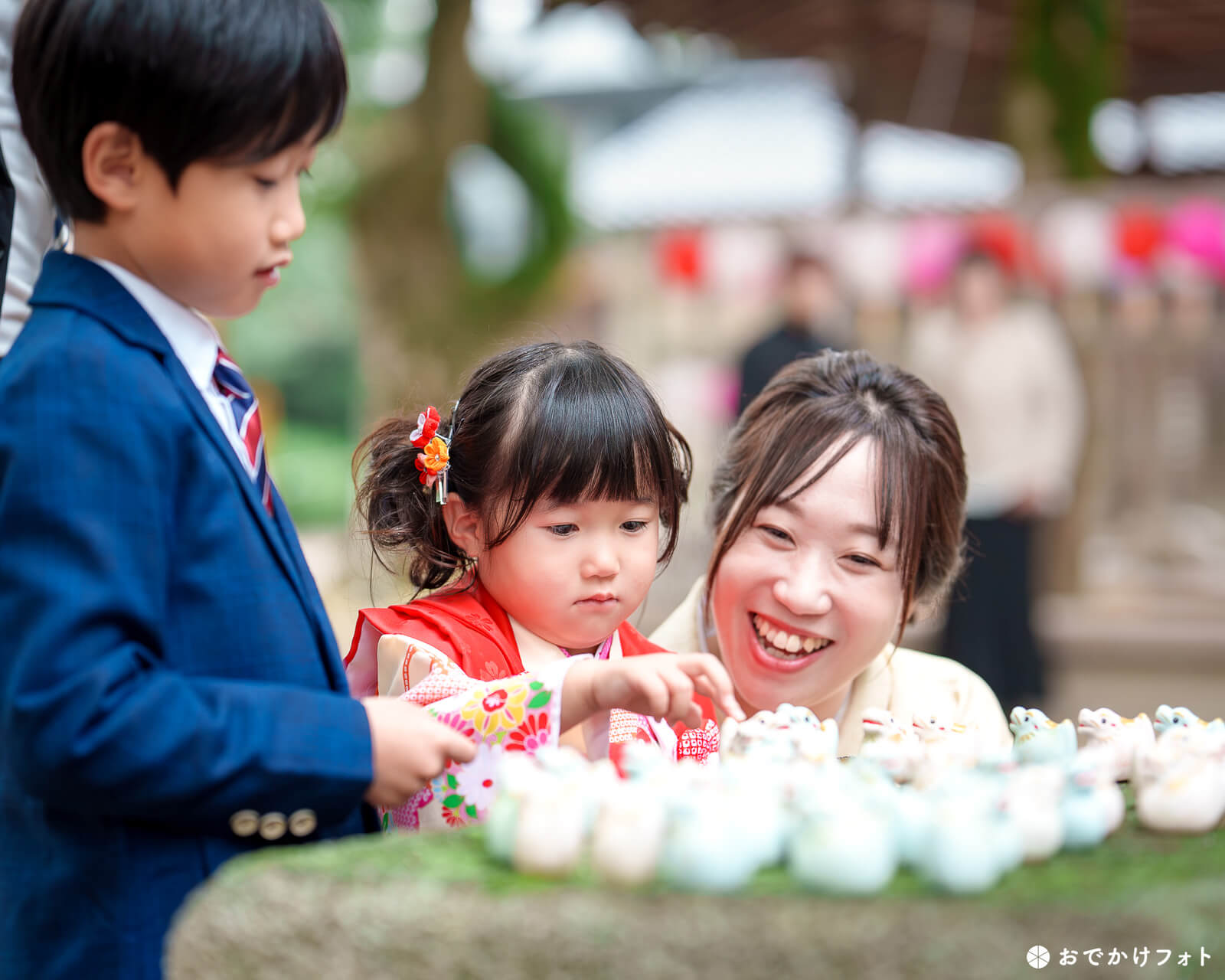 現人神社で七五三のロケーションフォト出張撮影