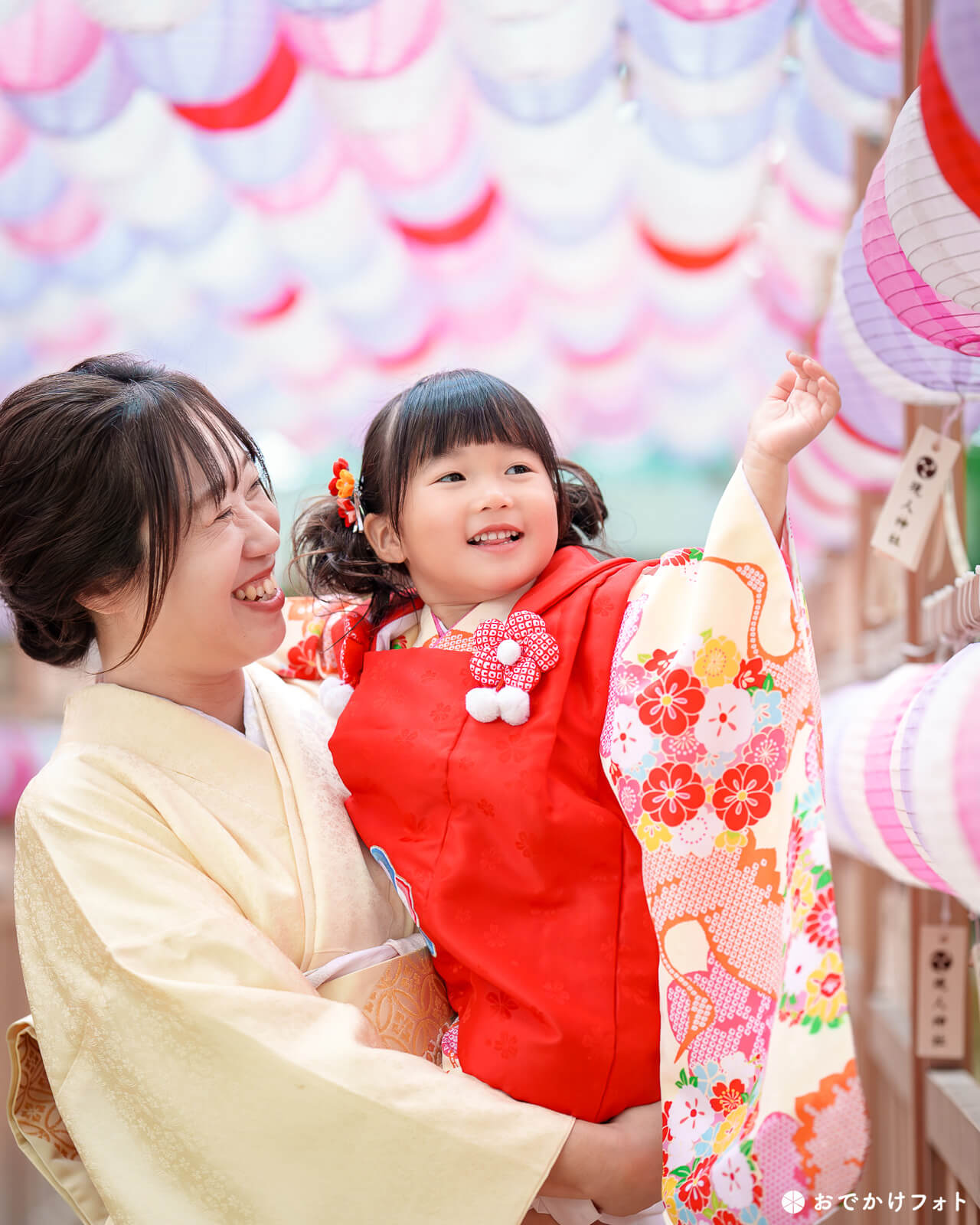 現人神社で七五三のロケーションフォト出張撮影