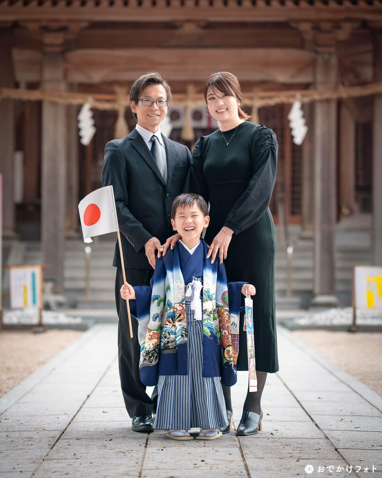 高宮八幡宮で七五三のロケーションフォト出張撮影