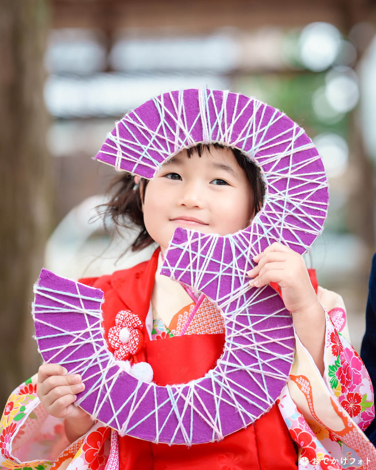 現人神社で七五三のロケーションフォト出張撮影