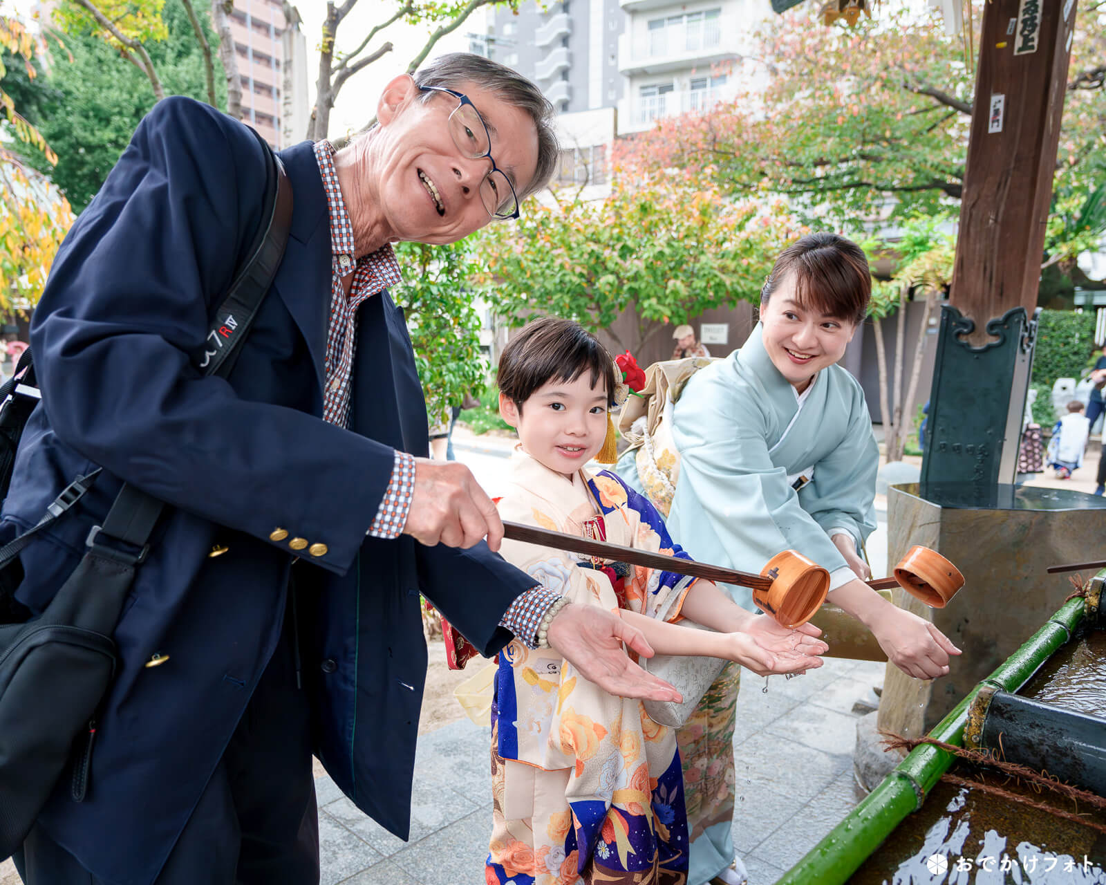 櫛田神社で七五三のロケーションフォト出張写真撮影