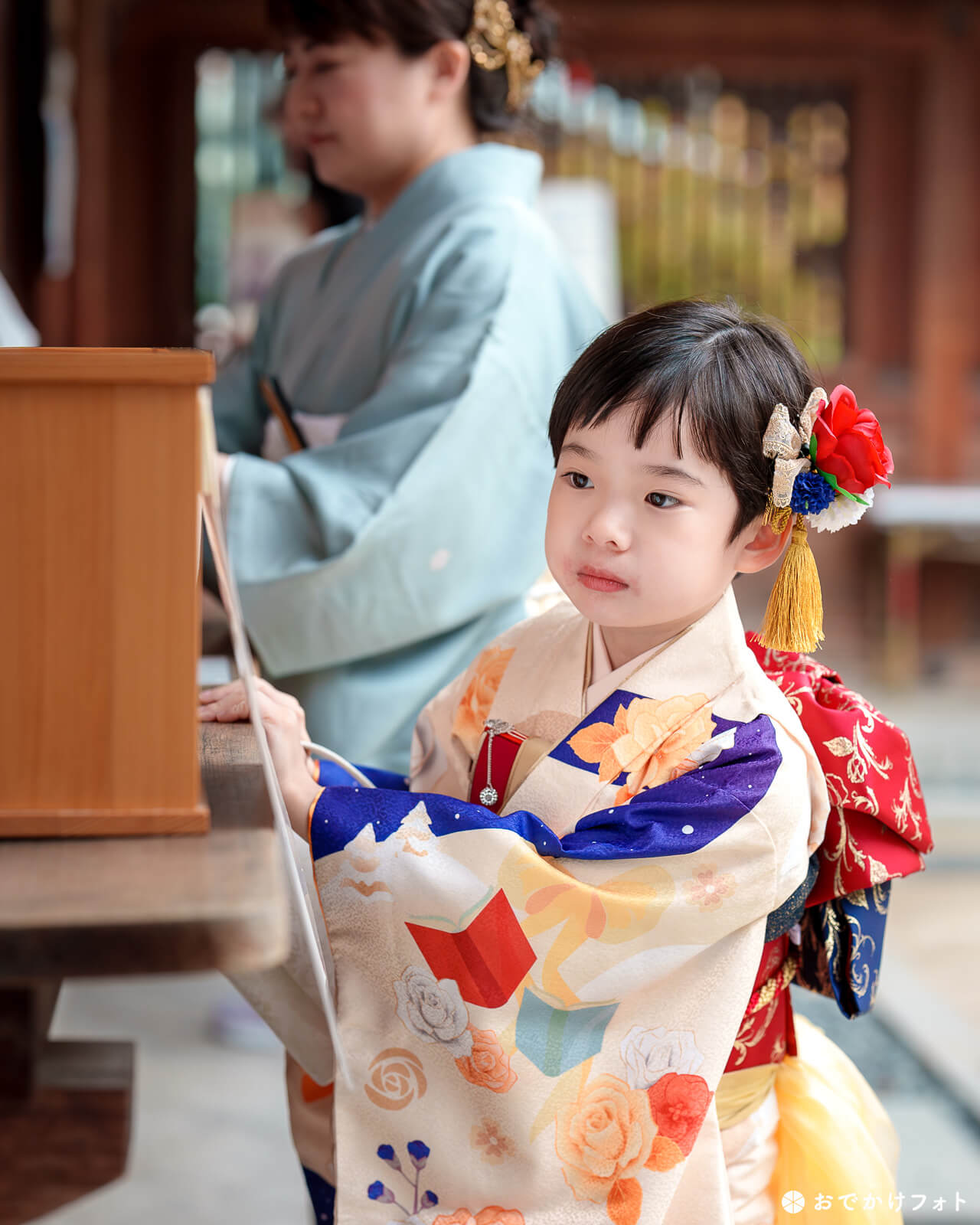 櫛田神社で七五三のロケーションフォト出張写真撮影