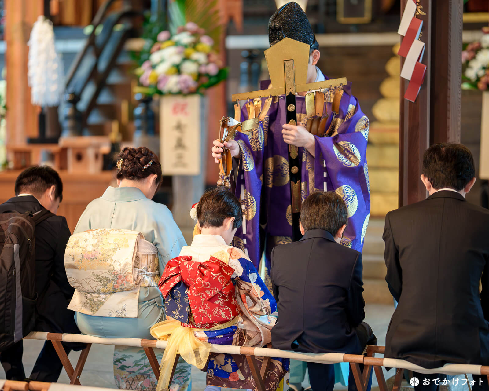 櫛田神社で七五三のロケーションフォト出張写真撮影