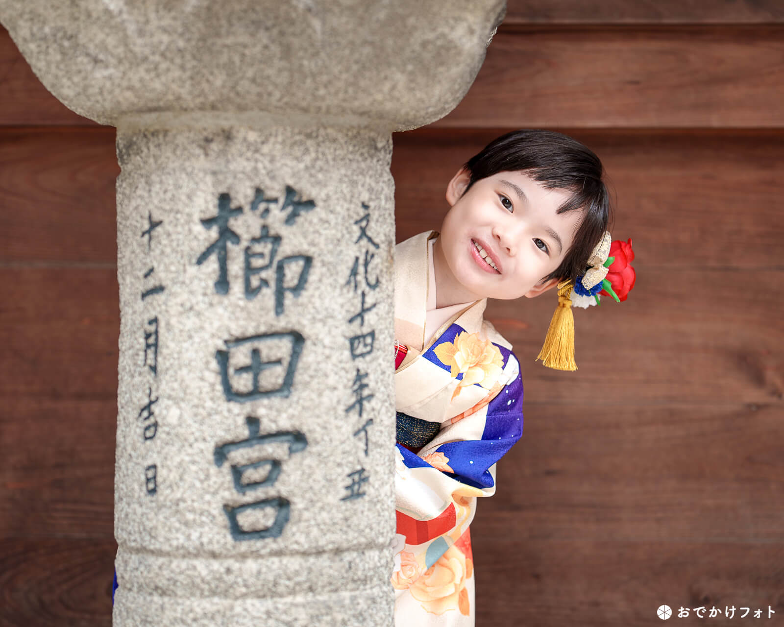 櫛田神社で七五三のロケーションフォト出張写真撮影