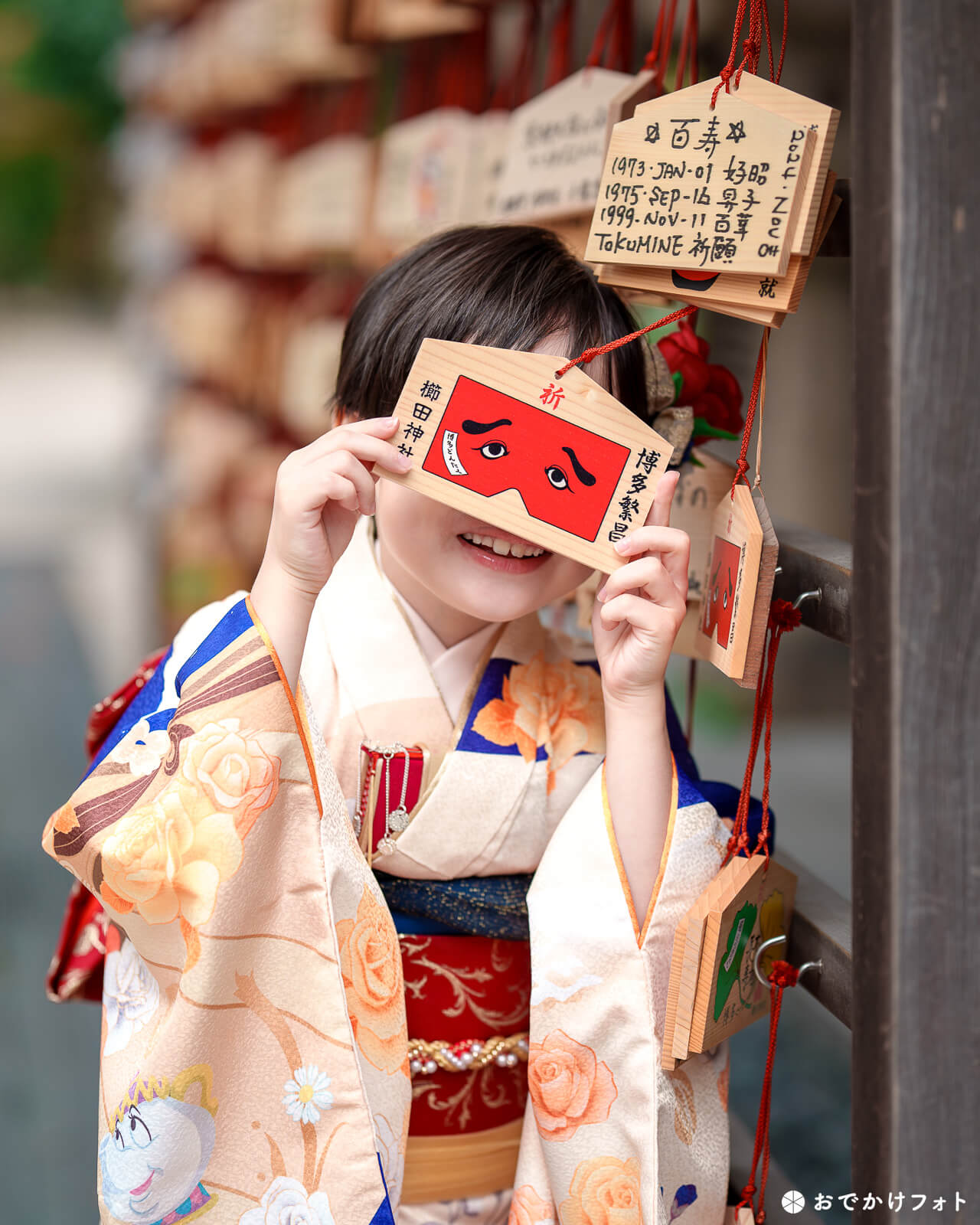 櫛田神社で七五三のロケーションフォト出張写真撮影