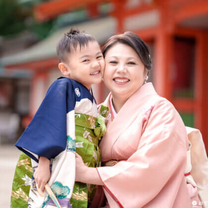 住吉神社で七五三のロケーションフォト出張撮影