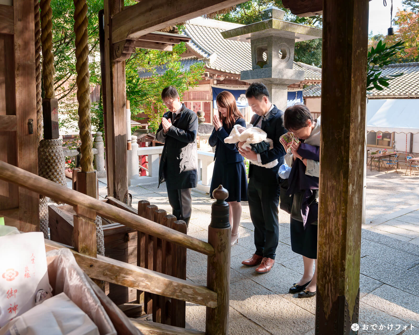 飯盛神社でお宮参りのロケーションフォト出張撮影